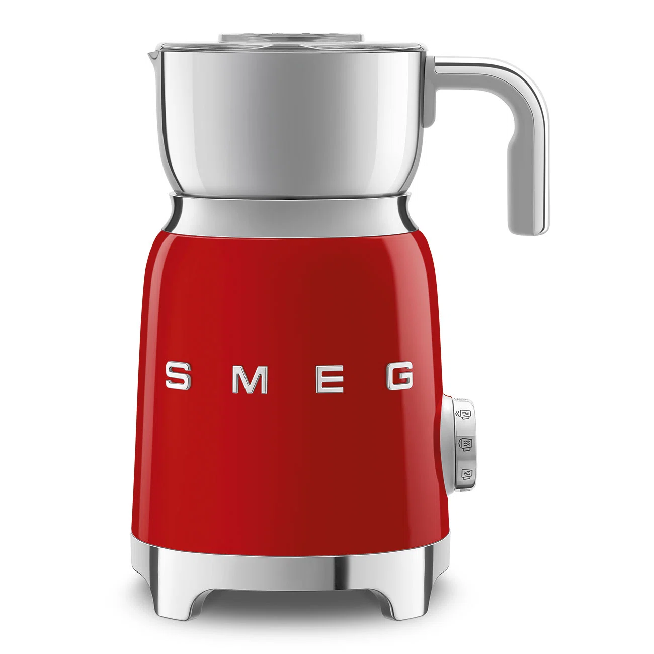 Вспениватель молока Красный Стиль 50-х г.г. Эстетика SMEG MFF11RDEU
