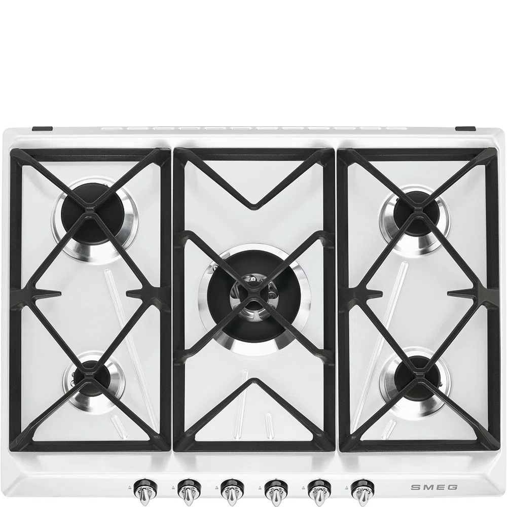 Газ Варочная поверхность 70/75 cm Виктория (Victoria) Эстетика SMEG SR975BGH
