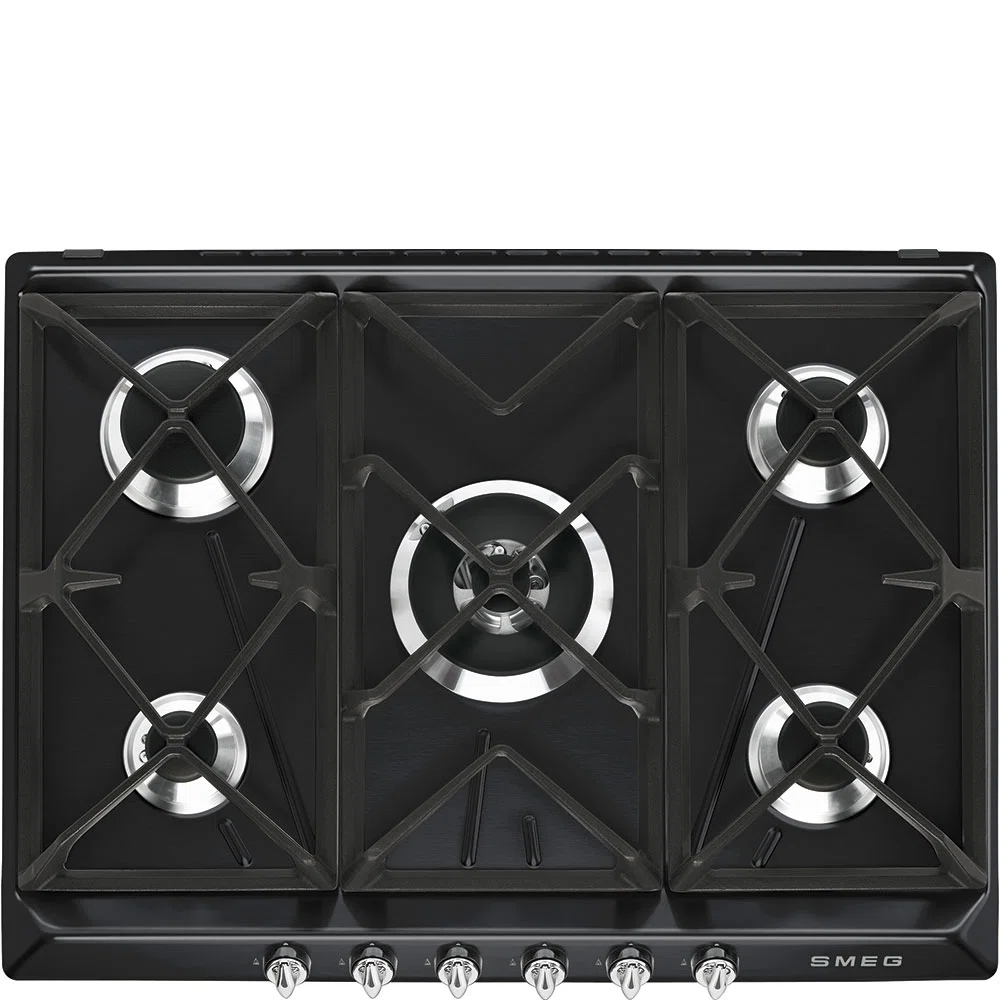 Газ Варочная поверхность 70/75 cm Виктория (Victoria) Эстетика SMEG SR975NGH