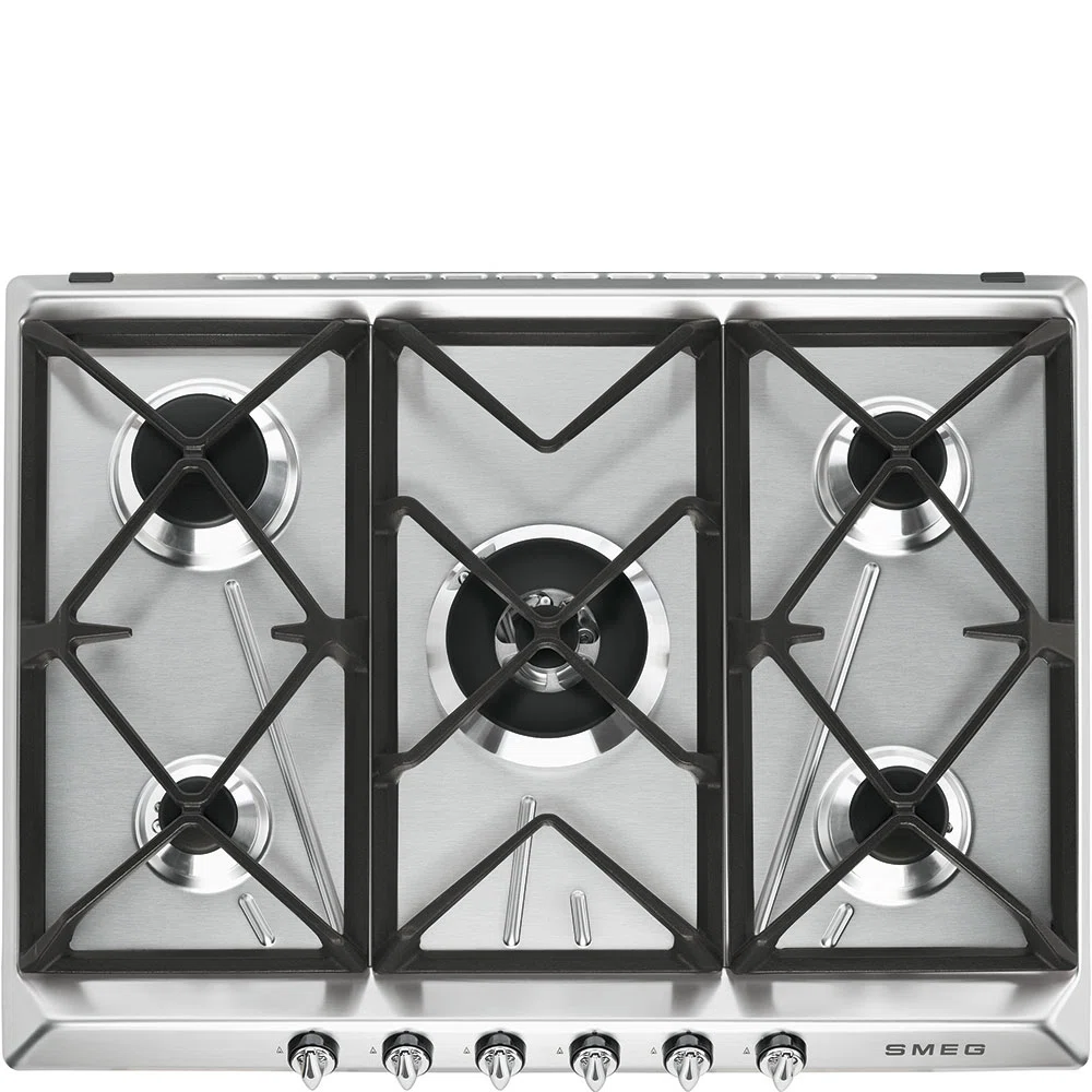 Газ Варочная поверхность 70/75 cm Виктория (Victoria) Эстетика SMEG SR975XGH