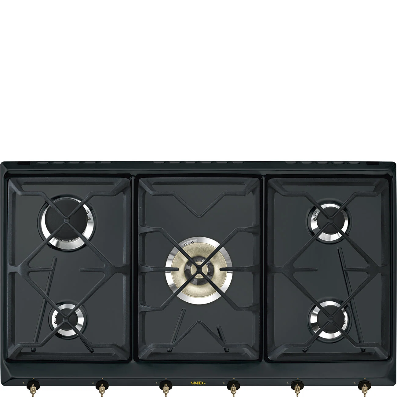 Газ Варочная поверхность 90 cm Колониальный стиль (Coloniale) Эстетика SMEG SRV896AOGH