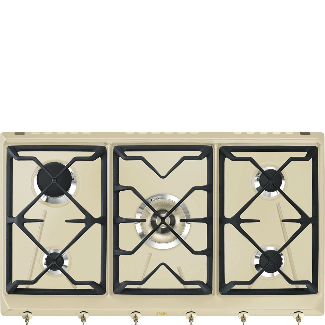 Газ Варочная поверхность 90 cm Колониальный стиль (Coloniale) Эстетика SMEG SRV896POGH